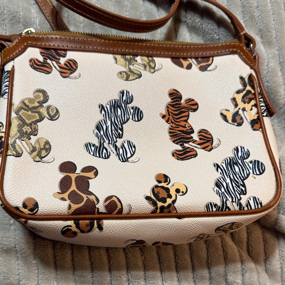Disney Dooney & Bourke Mickey Animal Print Crossbody Bag - Picture 3 of 6